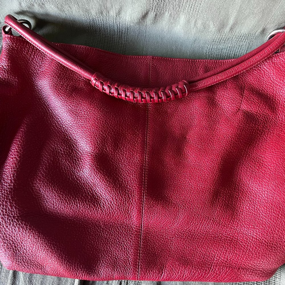 Express Red Leather Bag